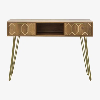 Dunelm Orleans Console Desk Brown