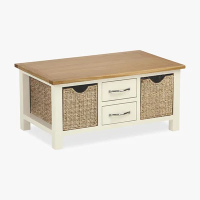 Dunelm Sidmouth Cream Coffee Table Cream