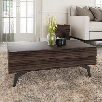 Dunelm Return - Ashcroft Coffee Table, Dark Walnut