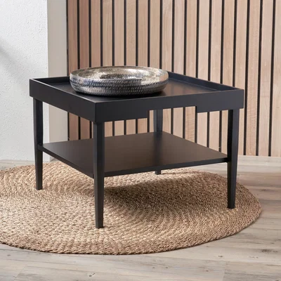 Dunelm Marnie Coffee Table, Black Wood Black