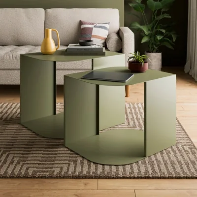 Dunelm Edwin Metal Nesting Coffee Tables