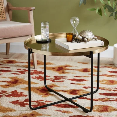Dunelm Tiana Coffee Table Metallic Effect Gold