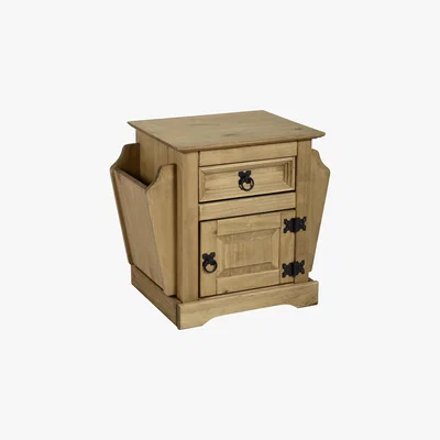 Dunelm Corona Magazine Table Brown