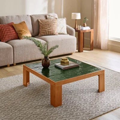 Dunelm Lavina Glass Tiled Coffee Table