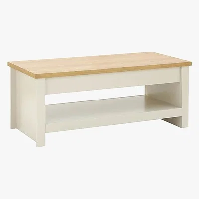 Dunelm Lancaster Lift Up Coffee Table Grey