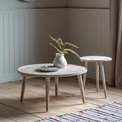 Dunelm Brede Coffee Table, Natural White Natural