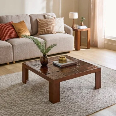 Dunelm Lavina Glass Tiled Coffee Table