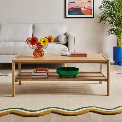 Dunelm Elements Holmes Rectangular Coffee Table, Oak Oak