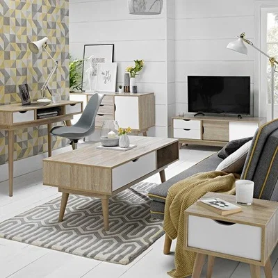 Dunelm Return - Scandi Coffee Table, White