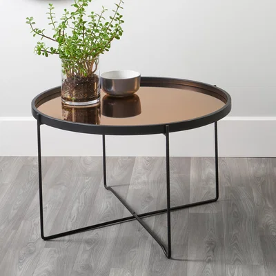 Dunelm Pacific Voss Coffee Table, Iron Copper
