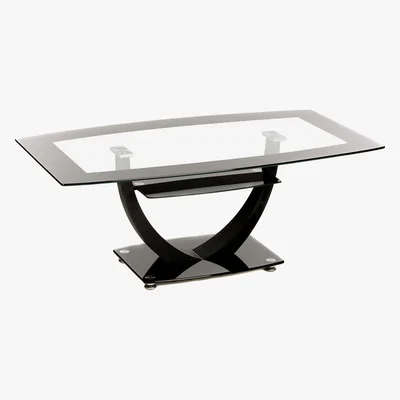 Dunelm Henrietta Glass Coffee Table Black