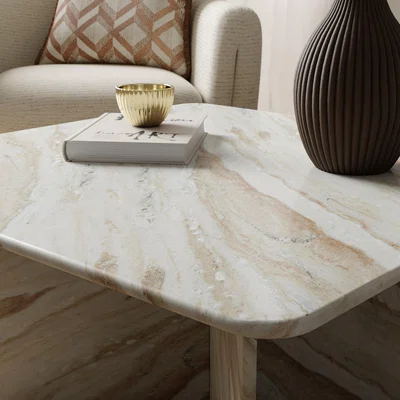 Dunelm Lana Marble Square Coffee Table