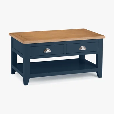 Dunelm Richmond Coffee Table - Midnight Blue Midnight (Blue)