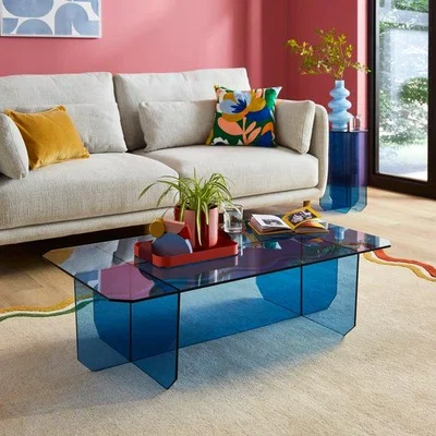 Dunelm Elements Bowden Glass Coffee Table