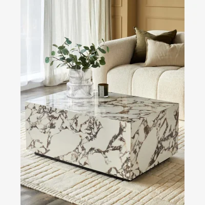 Danetti Russo white calacatta ceramic coffee table