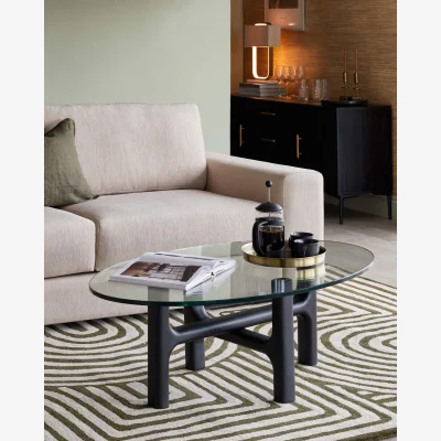 Danetti Brixton glass coffee table