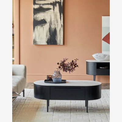 Danetti Manhattan marbled ceramic coffee table