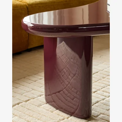 Danetti Carmela plum gloss coffee table