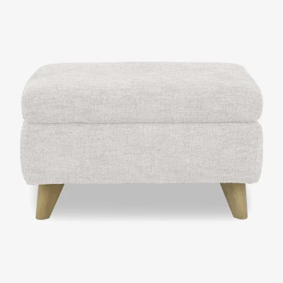 Furniture Village Malmo Fabric Coffee Table Storage Footstool - R110 Sand