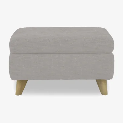 Furniture Village Malmo Fabric Coffee Table Storage Footstool - R452 Grey Mist
