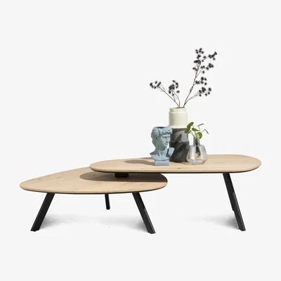 Furniture Village Habufa - Montreal Swivel Coffee Table - Natural