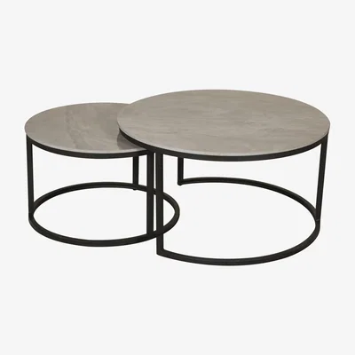 Furniture Village Yoyo Round Nest of Coffee Tables