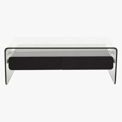 Furniture Village Vidrio Coffee Table - Black - By Furniture Village