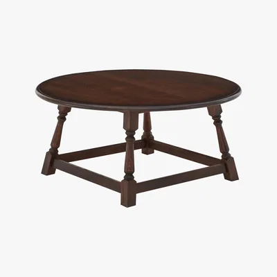 Furniture Village Old Charm Round Coffee Table - Brown - By Furniture Village