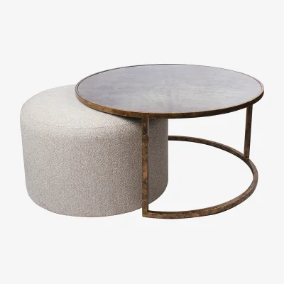 Furniture Village Valeria Coffee Table and Pouffe
