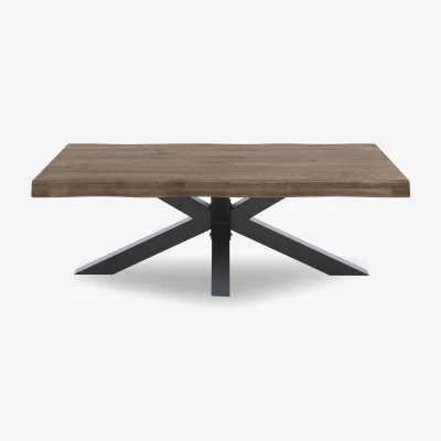 Furniture Village Bodahl - Njord Raw Edge Coffee Table with Metal Star Base - Desert