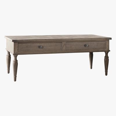 Furniture Village Riviera 2 Drawer Coffee Table - Brown - By Furniture Village