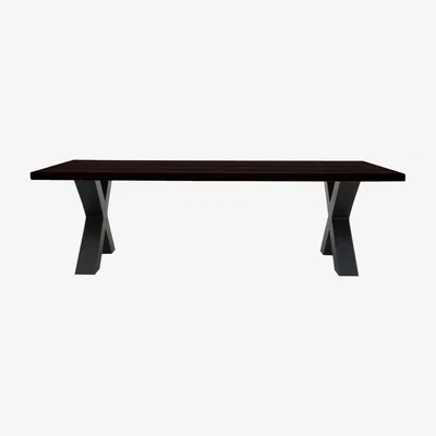 Furniture Village Bodahl - Terra Coffee Table with Frida X Leg - Mocca Black