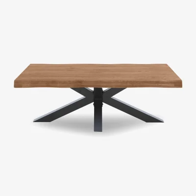 Furniture Village Bodahl - Njord Raw Edge Coffee Table with Metal Star Base - Old Bassano