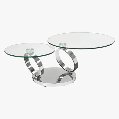 Furniture Village Rings Coffee Table - Silver - By Furniture Village