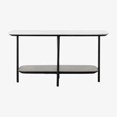 Furniture123 Ludworth Coffee Table White Marble Small- Caspian House