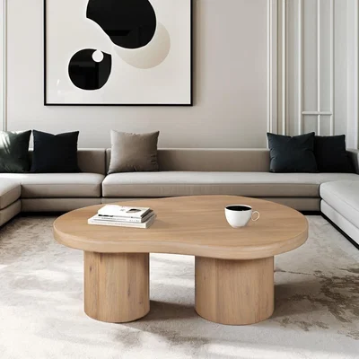 Furniture123 Solid Mango Wood Coffee Table - Austin