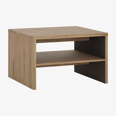 Furniture123 Small Oak Coffee Table with Storage Shelf - Shetland