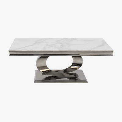 Furniture123 Large Vida Living Selene Coffee Table in Bone White