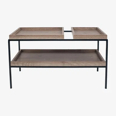 Furniture123 Small Rectangular Brown Wood Effect Coffee Table - Gallery - Pacific Lifestyle