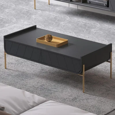 Furniture123 Dark Grey Coffee Table with Storage - Olis
