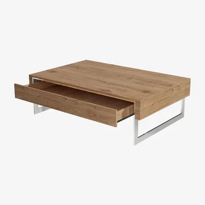 Furniture123 Oak Effect Coffee Table with Storage - Tiffany