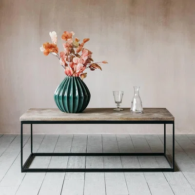Graham & Green Albie Iron and Wood Coffee Table