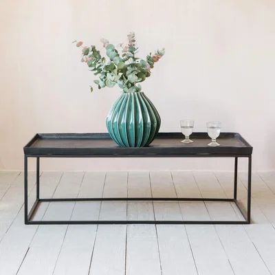Graham & Green Large Rocco Black Coffee Table