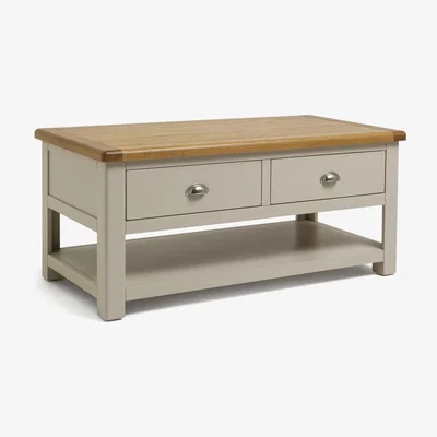 Habitat Habitat Kent Oak & Oak Veneer Coffee Table - Two Tone