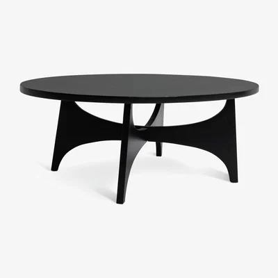 Habitat Habitat Mid Century Round Coffee Table - Black