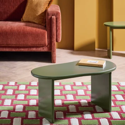 Habitat Habitat Leena Organic Shape Coffee Table - Green