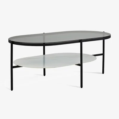 Habitat Habitat Mist Coffee Table - Black & White