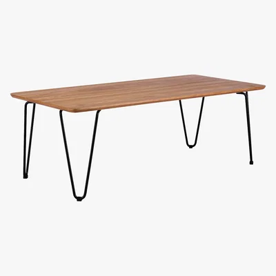 Habitat Tyler Ash And Black Metal Coffee Table, Black