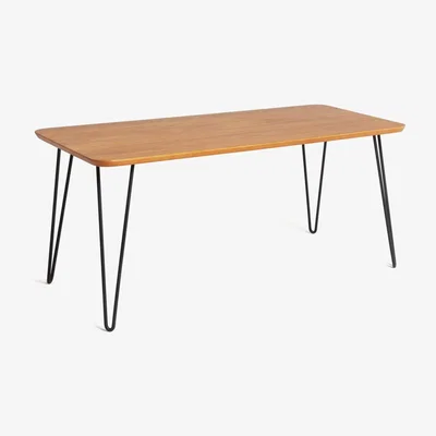 Habitat Habitat Klark Hairpin Coffee Table - Dark Wood Effect