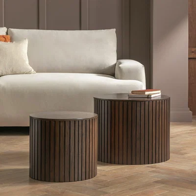 Habitat Habitat Engel Nest of Coffee Table - Walnut
